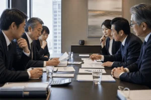 中小企業M&Aの条件設計で価格調整と契約上のリスク配分を検討する経営者