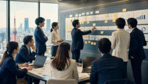 M&A PMI 100日の工程で人・顧客・業務・会計・ITを統合する実行計画図